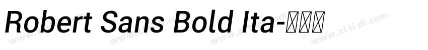 Robert Sans Bold Ita字体转换